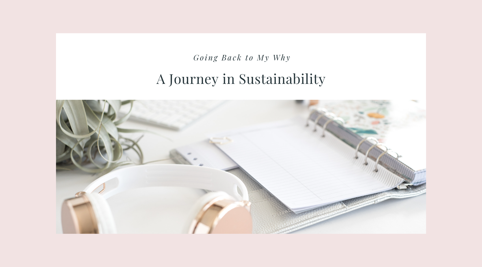 A journey in sustainability cover page