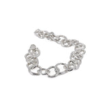 Chunky sterling silver chain link bracelet
