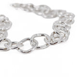 Chunky sterling silver chain link bracelet