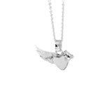 Angel Wing Pendant Necklace in Sterling Silver
