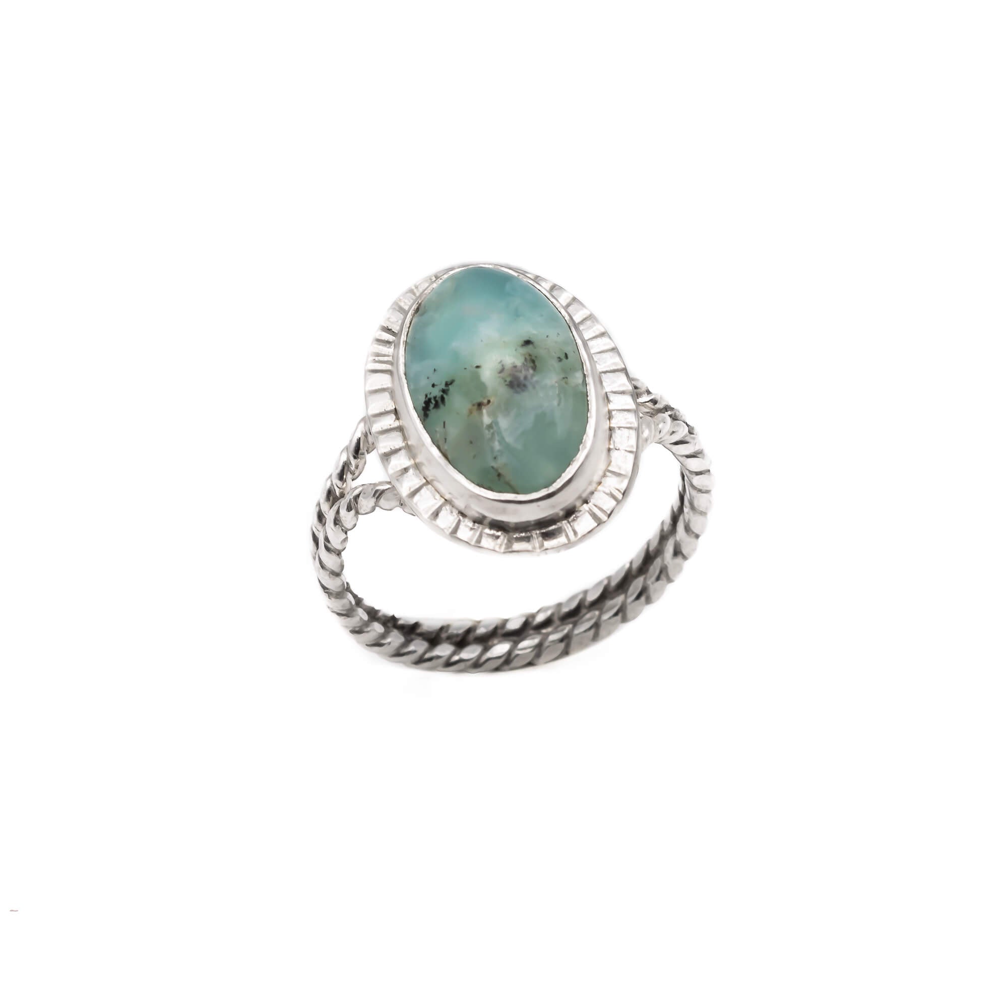 Blue-opal-sterling-silver-ring-with-twisted-wire-band
