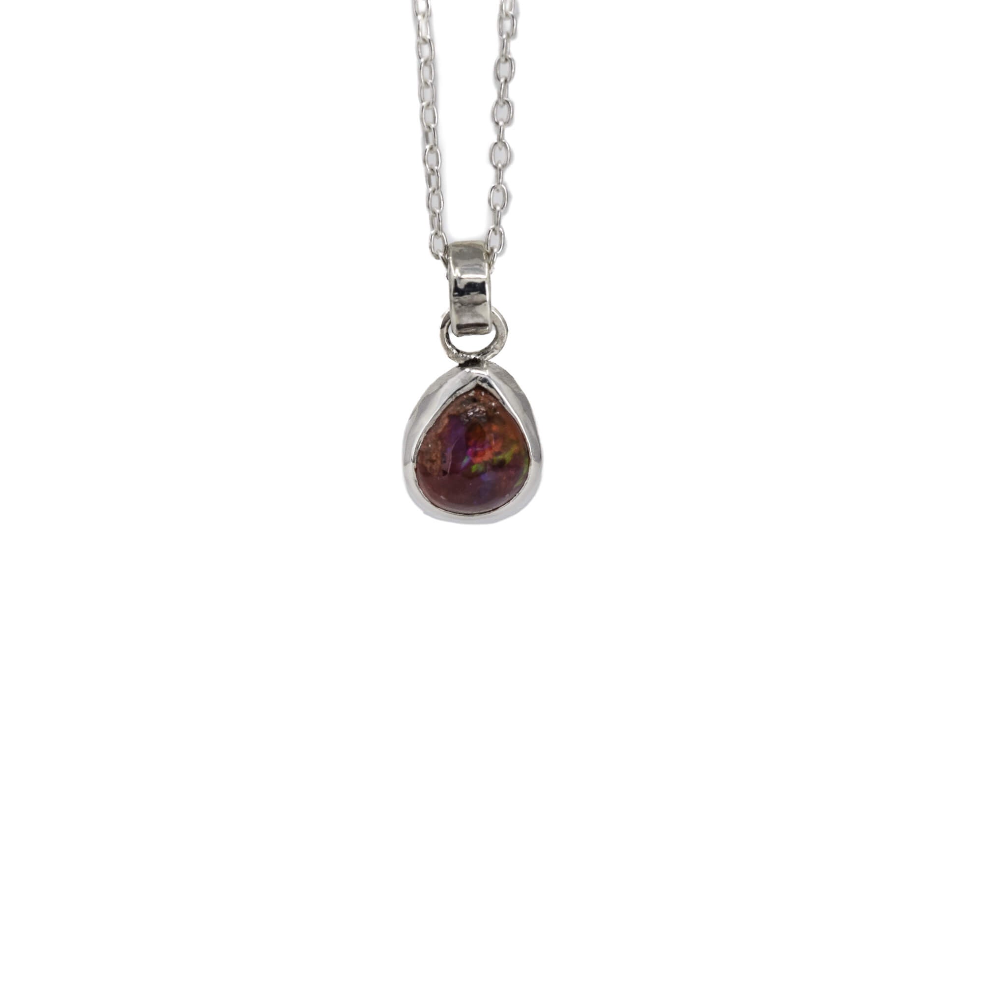 Small cantera opal pendant in sterling silver