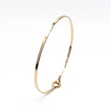 Original Open Bangle Bracelet in Solid 14k Yellow Gold - Smooth