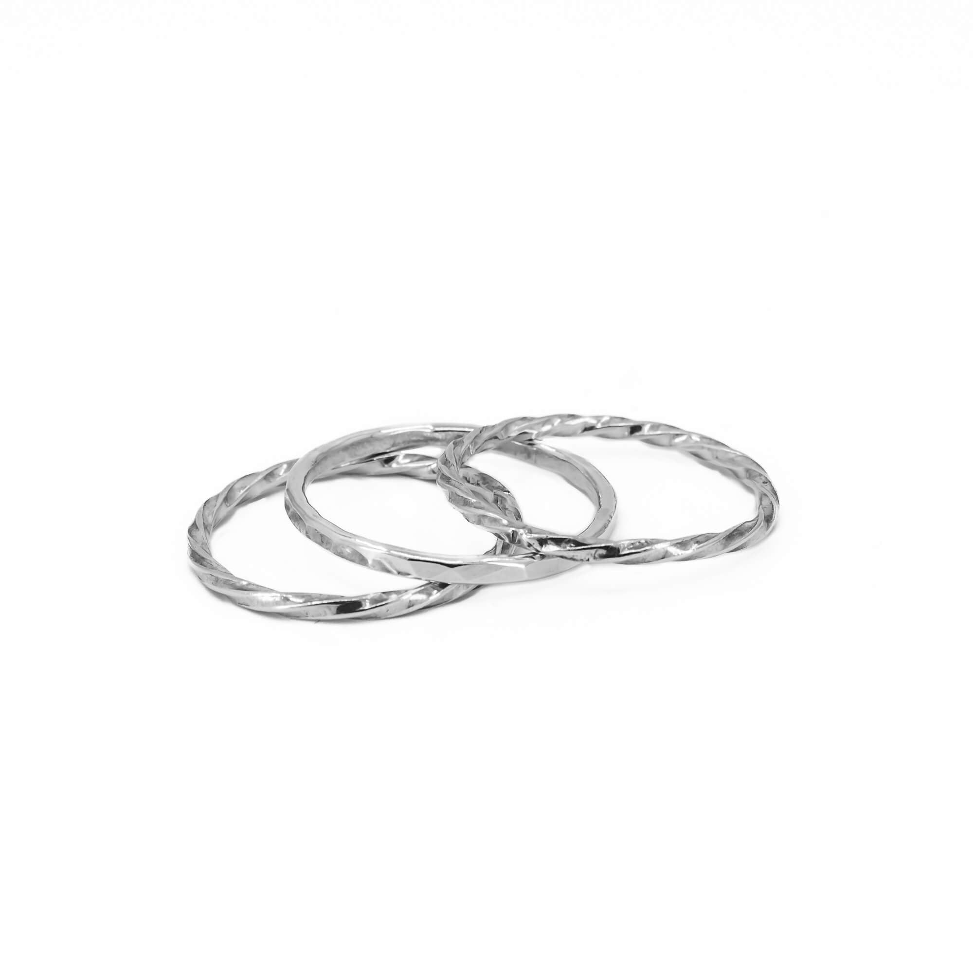 Sonara Jewelry - 3 PIECE ENGAGEMENT BRIDAL Set .925 Sterling Silver Ring  Sizes 4-12