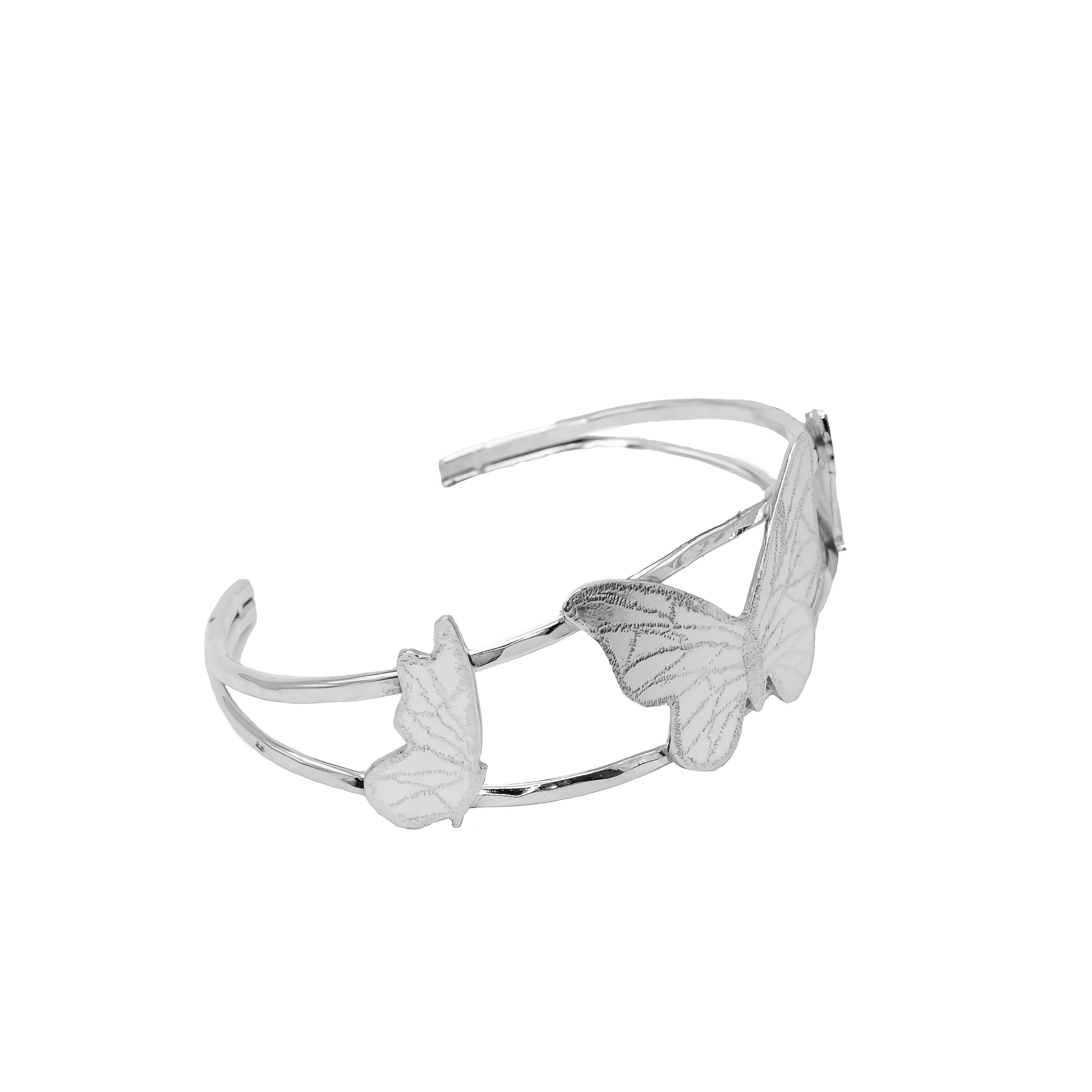 Modern Minimalist Sterling silver butterfly cuff