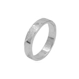 Sterling silver stardust textured ring