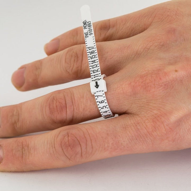 reusable plastic ring sizer sizes 1-17 US